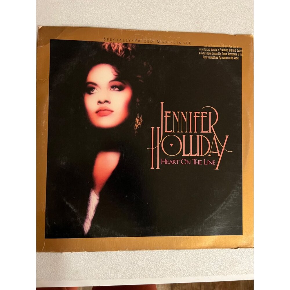Jennifer Holliday - Heart On The Line - Vinyl Maxi-Single 1987 Geffen Records